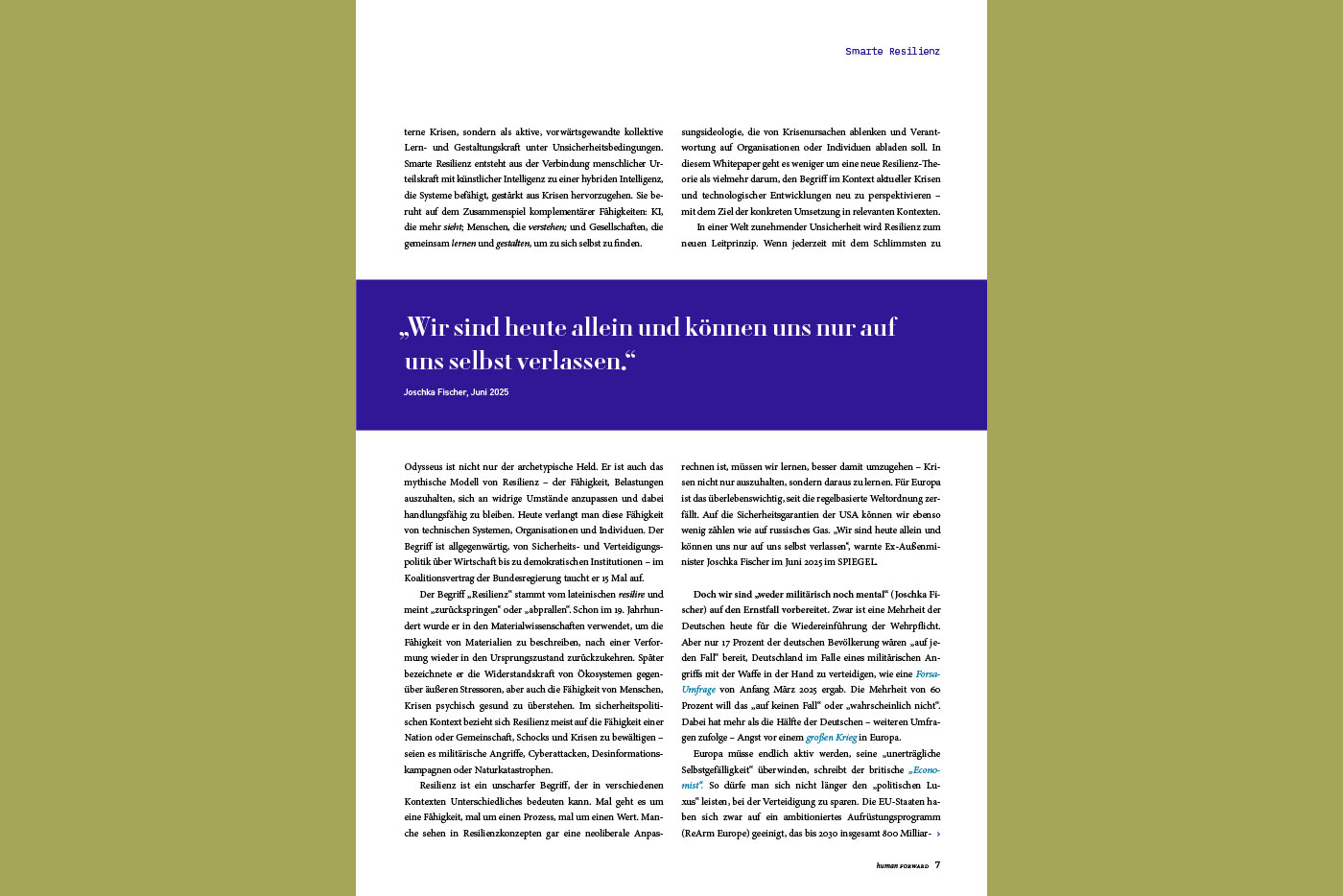 Human White Paper – Konzept, Artdirektion - Teil 4