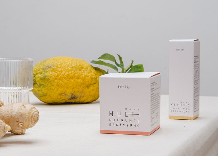 Verpackungskonzept Nahrungsergänzungen